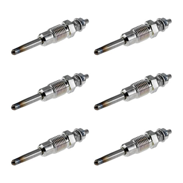 6 Glow Plugs Metal Glow Plugs 11 V NGK D-Power for e.g. RENAULT MEGANE