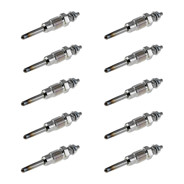 10 Glow Plugs Metal Glow Plugs 11 V NGK D-Power for e.g. RENAULT MEGANE