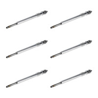 6 Glow Plugs Metal Glow Plugs 11.5 V NGK D-Power for...