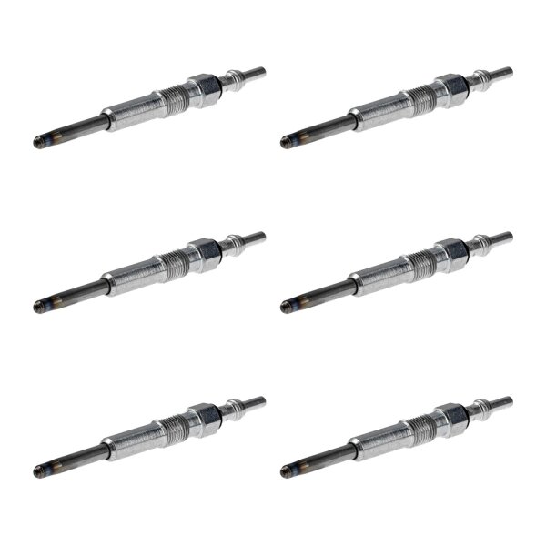 6 Glow Plugs Metal Glow Plugs 11 V NGK D-Power for e.g. VW MULTIVAN