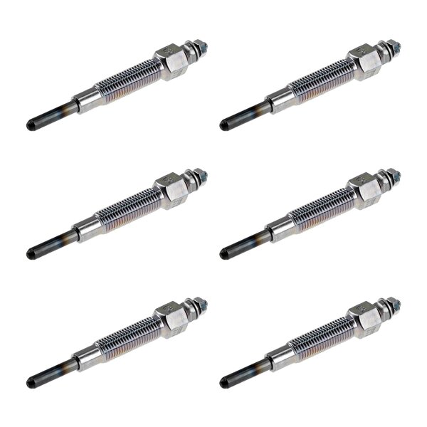 6 Glow Plugs Metal Glow Plugs 23 V NGK Aftermarket Expertise for NISSAN PATROL