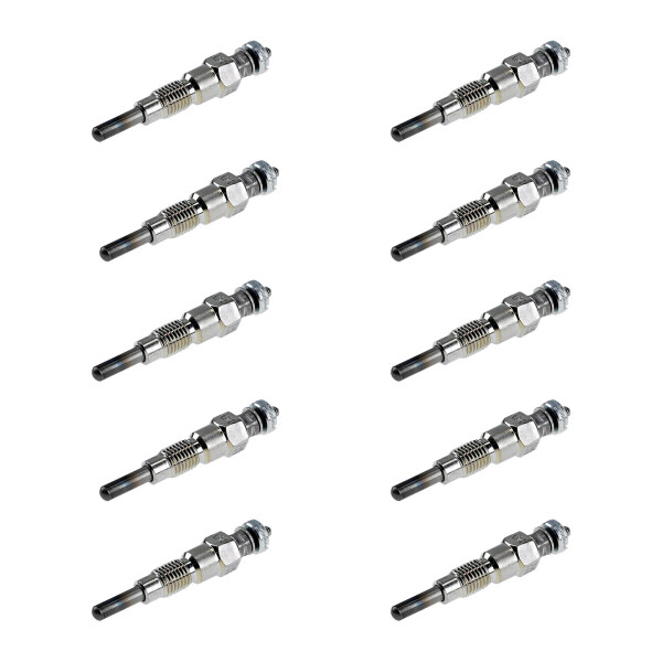 10 Glow Plugs Metal Glow Plugs 24 V NGK Aftermarket Expertise for NISSAN PATROL