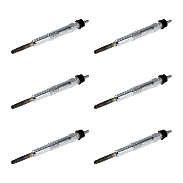 6 Glow Plugs Metal Glow Plugs 11 V NGK IAM-Expertise for HYUNDAI TUCSON