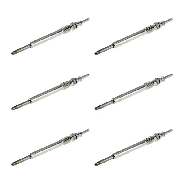 6 Glow Plugs Metal Glow Plugs 11 V NGK D-Power suitable for e.g. OPEL ASTRA