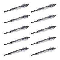 10 Glow Plugs Metal Glow Plugs 11 V NGK D-Power suitable...