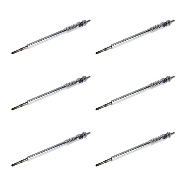 6 Glow Plugs Metal Glow Plugs 11 V NGK D-Power for e.g. TOYOTA AVENSIS