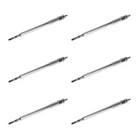 6 Glow Plugs Metal Glow Plugs 11 V NGK D-Power for e.g....