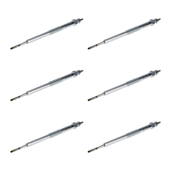 6 Glow Plugs Metal Glow Plugs 11 V NGK D-Power for e.g. MITSUBISHI PAJERO