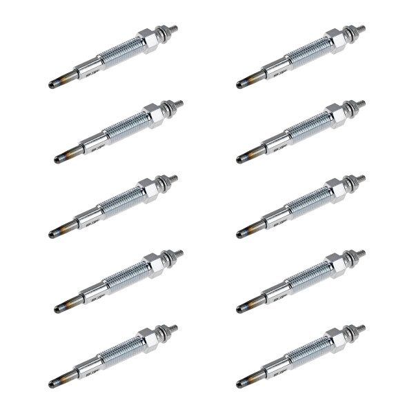 10 Glow Plugs Metal Glow Plugs 11 V NGK Aftermarket Expertise for MAZDA 626