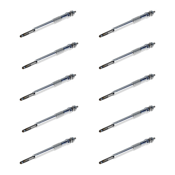 10 Glow Plugs Metal Glow Plugs 11 V NGK D-Power suitable for e.g. FIAT SCUDO