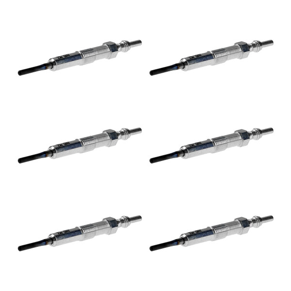 6 Glow Plugs Metal Glow Plugs 4.4 V NGK D-Power for e.g. DACIA DUSTER
