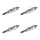 4 Glow Plugs Metal Glow Plugs 11 V NGK D-Power for e.g. RENAULT MEGANE
