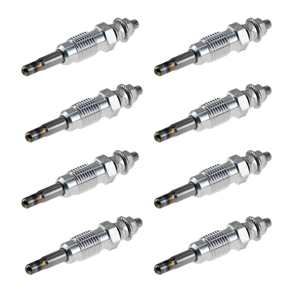 8 Glow Plugs Metal Glow Plugs 11 V NGK D-Power for e.g. RENAULT MEGANE