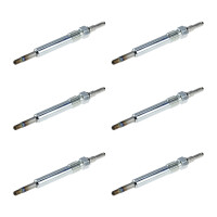 6 Glow Plugs Metal Glow Plugs 11.5 V NGK D-Power for...