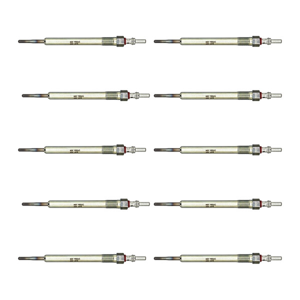 10 Glow Plugs Metal Glow Plugs 4.4 V NGK D-Power suitable for e.g. AUDI A5