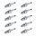 10 Spark Plugs fixed SAE connection NGK IAM expertise for e.g. TOYOTA HIACE