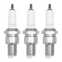 3 Spark Plugs with flat seal seat NGK IAM expertise for...