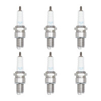 6 Spark Plugs with flat seal seat NGK IAM expertise for...