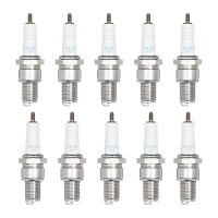 10 Spark Plugs with flat seal seat NGK IAM expertise for...