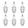 6 Spark Plugs with flat seal seat NGK Quick for TOYOTA and others