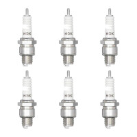 6 Spark Plugs with flat seal seat NGK Quick for YAMAHA...