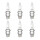 6 Spark Plugs with flat seal seat NGK Quick for YAMAHA and others