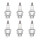 6 Spark Plugs with flat seal seat NGK Quick for HONDA and others