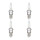 4 Spark Plugs with flat seat NGK Quick suitable for e.g. RENAULT 21