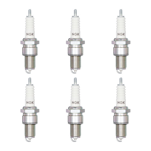 6 Spark Plugs with flat seat NGK Quick suitable for e.g. RENAULT 21