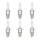 6 Spark Plugs with flat seat NGK Quick suitable for e.g. RENAULT 21