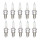 10 Spark Plugs with flat seat NGK Quick suitable for e.g. RENAULT 21