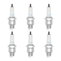 6 Spark Plugs with flat seal seat NGK Quick for YAMAHA...