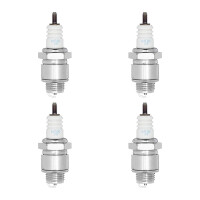 4 Zündkerzen mit Flachdichtsitz NGK Quick...