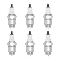 6 Spark Plugs with flat seal seat NGK Quick for AGRIA and...
