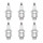 6 Spark Plugs with flat seal seat NGK Quick for AGRIA and others