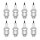 8 Spark Plugs with flat seal seat NGK Quick for AGRIA and others