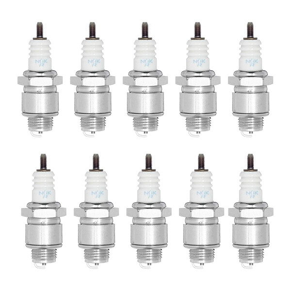 10 Spark Plugs with flat seal seat NGK Quick for AGRIA and others