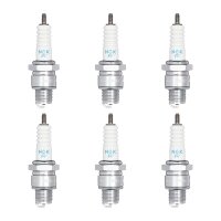 6 Spark Plugs with flat seal seat NGK Quick for YAMAHA...