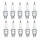 10 Spark Plugs with flat seal seat NGK Quick for YAMAHA and others