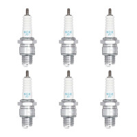 6 Spark Plugs with flat seal seat NGK Quick for YAMAHA...