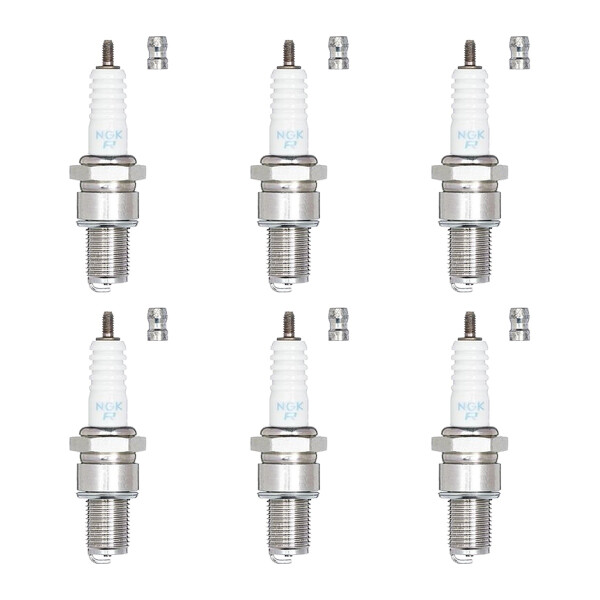 6 Spark Plugs with flat seal seat NGK Quick for SUZUKI and others