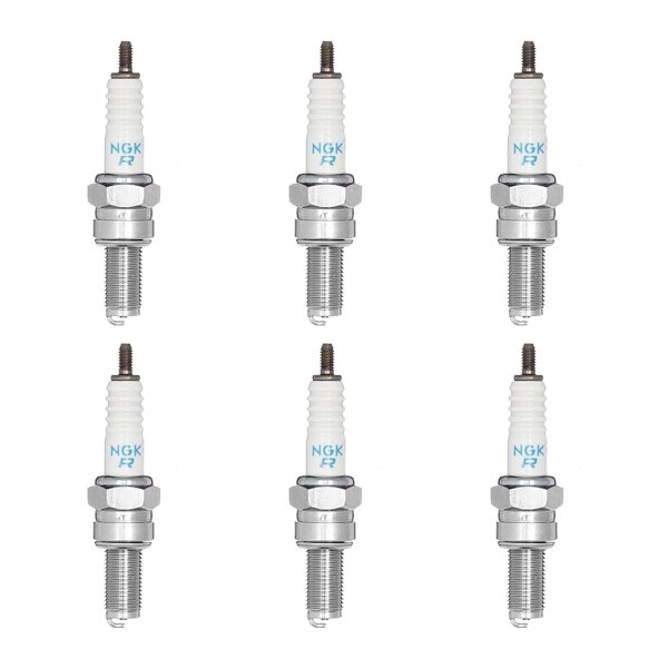 6 Spark Plugs with flat seal seat NGK Quick for YAMAHA and others