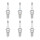 6 Spark Plugs with flat seal seat NGK Quick for HONDA and others