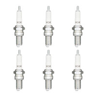 6 Spark Plugs with flat seal seat NGK Quick for YAMAHA...