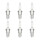 6 Spark Plugs with flat seal seat NGK Quick for YAMAHA and others