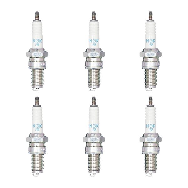 6 Zündkerzen mit Flachdichtsitz NGK Quick...