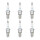 6 Spark Plugs with flat seal seat NGK Quick for YAMAHA and others
