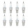8 Spark Plugs with flat seal seat NGK Quick for YAMAHA and others