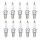 10 Spark Plugs with flat seal seat NGK Quick for YAMAHA and others
