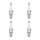 4 Spark Plugs with flat seal seat NGK Quick for YAMAHA and others
